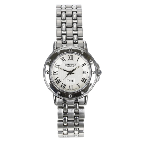 290 - Raymond Weil Tango stainless steel lady's wristwatch, reference no. 5360, serial no. Y03xxxx, silver... 