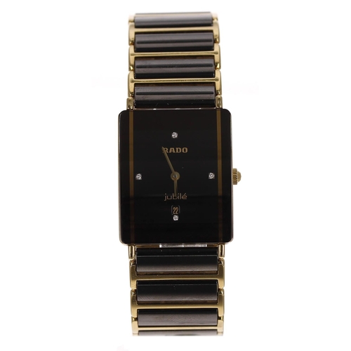 303 - Rado Diastar Jubilé ceramic lady's wristwatch, reference no. 160.0381.3, serial no. 1030xxxx, rectan... 