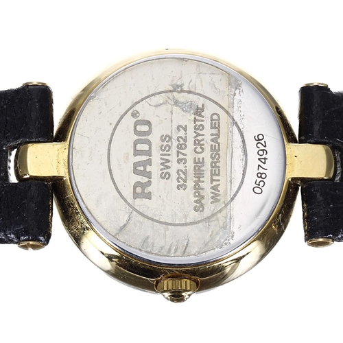 304 - Rado Jubilé gold plated lady's wristwatch, reference no.322.3762.2, serial no. 0587xxxx, circa 2005,... 