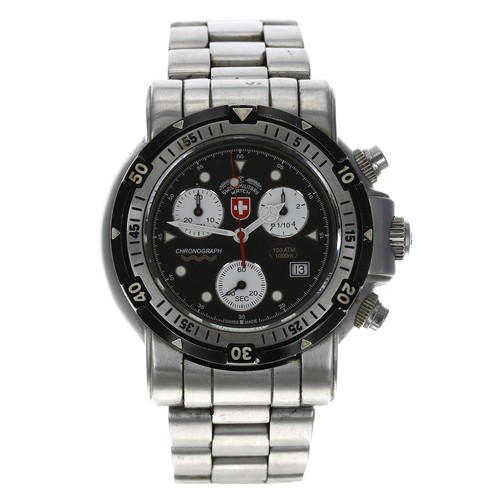 364 - CX Swiss Military Watch Seewolf 1 Chronograph limited edition stainless steel diver's wristwatch, re... 