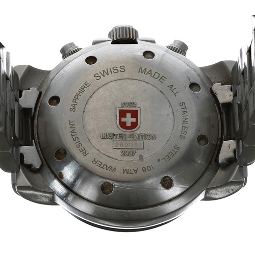 364 - CX Swiss Military Watch Seewolf 1 Chronograph limited edition stainless steel diver's wristwatch, re... 