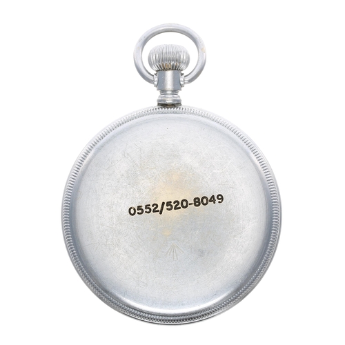 369 - Waltham British Military lever pocket watch, circa 1943, signed 16s 9 jewel adj. temp. 3 pos. moveme... 