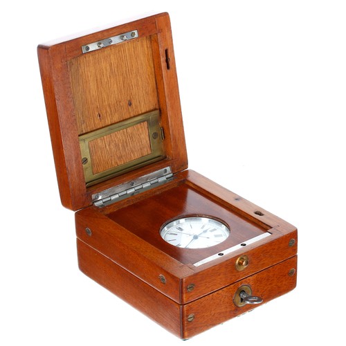 381 - Fine Ulysee Nardin, Locle British Military issue silver deck watch in the original fitted wooden box... 