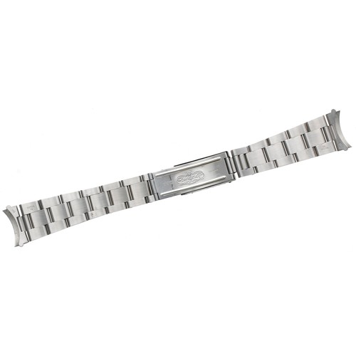 476 - Rolex Oyster stainless steel gentleman's wristwatch bracelet, reference no. 78350, with 557 end link... 