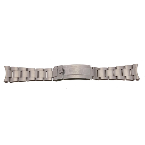 475 - Rolex Submariner wristwatch bracelet with fliplock clasp, reference 97200, 6.5'' long approx includi... 