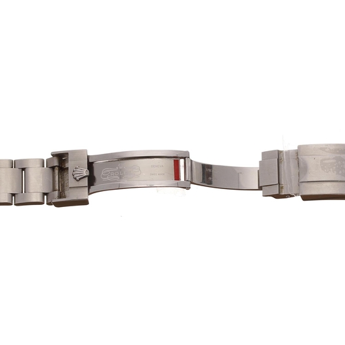 475 - Rolex Submariner wristwatch bracelet with fliplock clasp, reference 97200, 6.5'' long approx includi... 