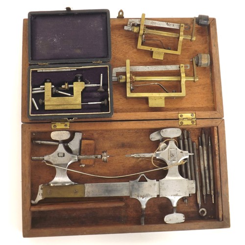 928 - Quantity of watchmakers tools to include a cased depthing tool, two watch mainspring winders etc (6)... 