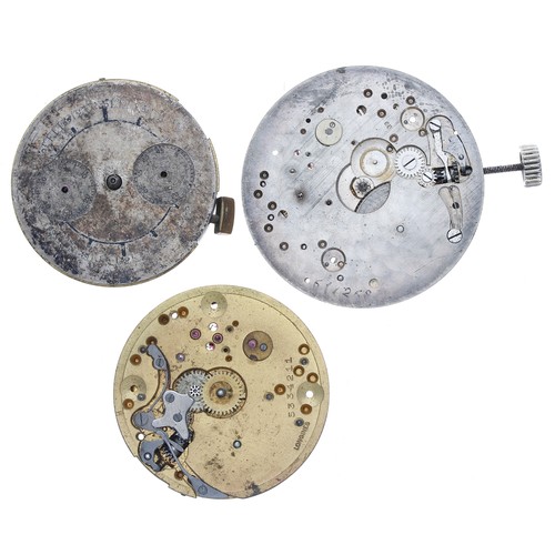 495 - Universal Watch Co. chronograph wristwatch movement for repair, 34mm; together with a Bulova Watch C... 