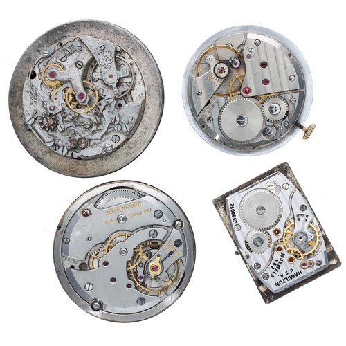 498 - Venus cal. 170 chronograph wristwatch movement, with Chronographe Suisse bronze dial, 31mm (lacking ... 