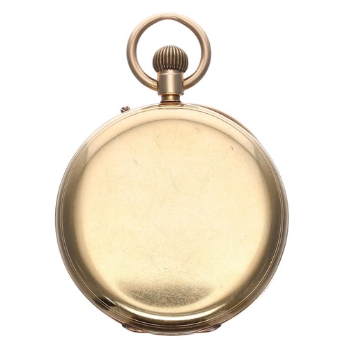 622 - Victorian 18ct centre seconds lever pocket watch, London 1869, three quarter plate gilt frosted move... 