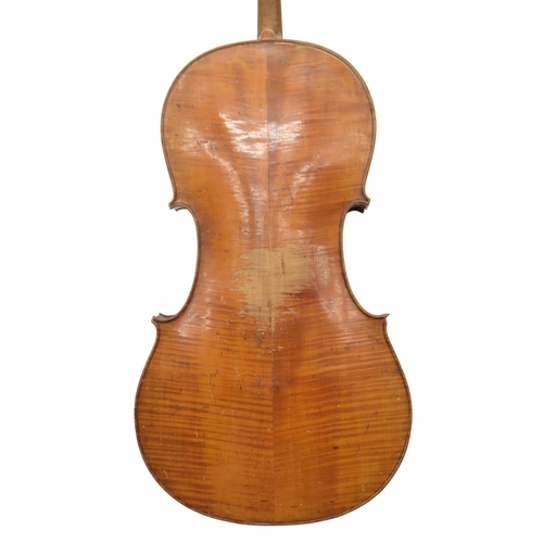 2507 - Early 20th century violoncello in need of restoration, 30 1/4