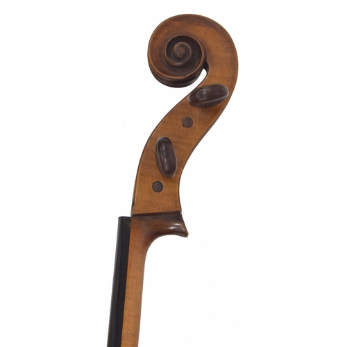 2510 - Interesting 19th century violoncello in need of further restoration, 29 1/4