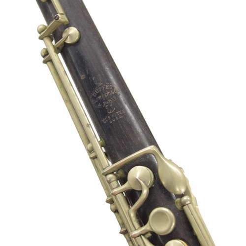 1801 - African blackwood Boehm system oboe with maillechort (nickel-silver) keywork, signed (lyre) Buffet, ... 