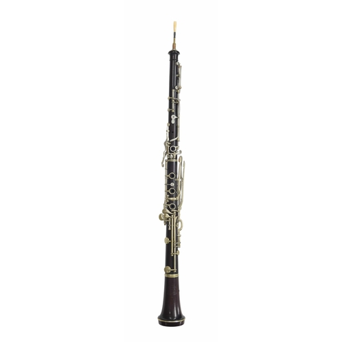 1802 - African blackwood German system oboe with German silver keywork, signed V.Kohlert Sons, Makers, Gras... 