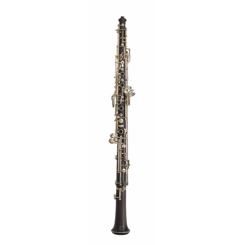 1803 - Cocuswood Conservatoire system oboe with silver plated keywork, signed Brevete, (barbican-tower with... 