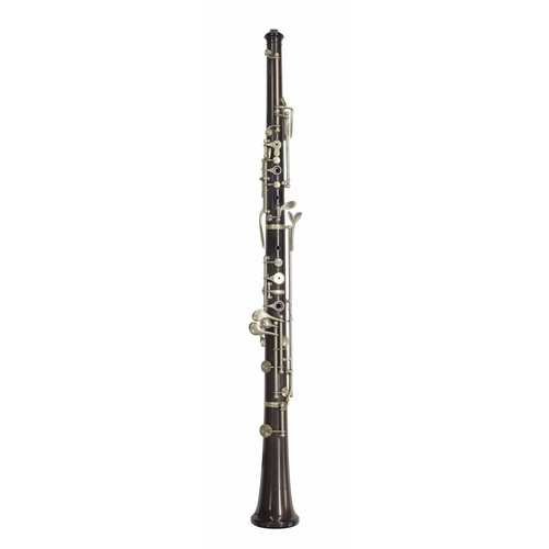 1805 - Ebonite oboe with German silver keywork, signed Boosey & Co Ltd, Maker, London, made circa 1931,... 