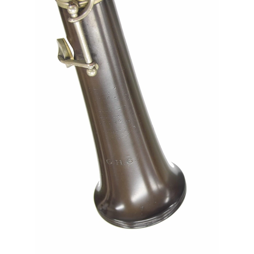 1805 - Ebonite oboe with German silver keywork, signed Boosey & Co Ltd, Maker, London, made circa 1931,... 