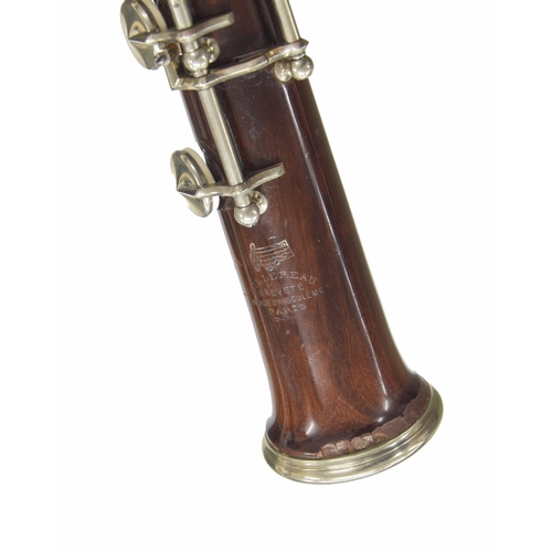 1807 - Cocuswood Boehm system oboe, signed Millereau, Brevete, 66 rue Angouleme, Paris, made circa 1890, 54... 