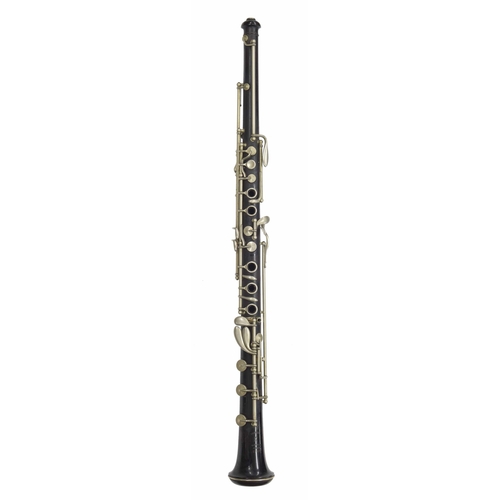 1809 - Cocuswood Boehm system oboe with maillechort keywork, signed Brevete, (tower), Triebert, á Paris, ma... 