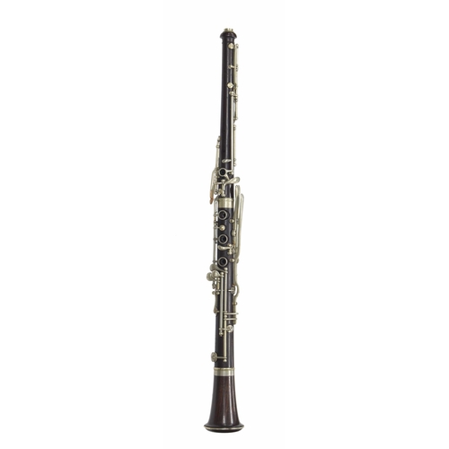 1812 - Cocuswood German oboe with German silver keywork, signed on all joints Vinz Puchner, Graslitz, made ... 