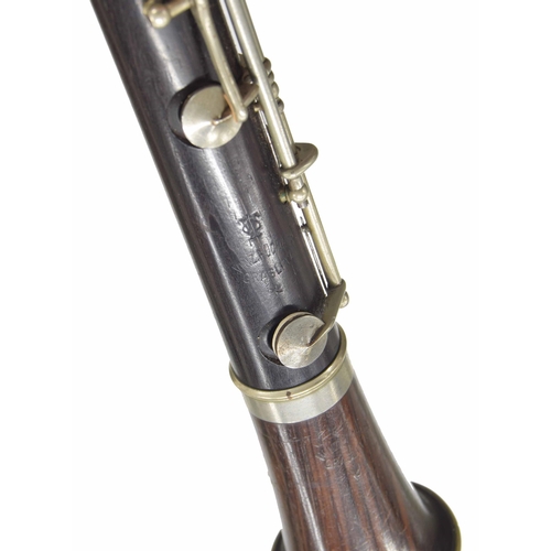 1812 - Cocuswood German oboe with German silver keywork, signed on all joints Vinz Puchner, Graslitz, made ... 