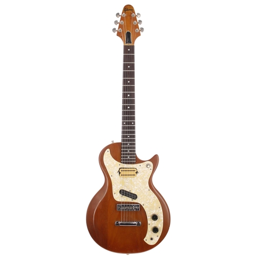 95 - Gibson Marauder electric guitar, made in USA, circa 1975; Body: natural finish, large buckle blemish... 