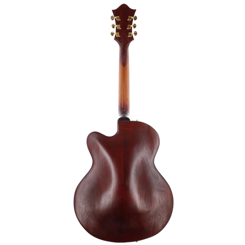 187 - 2007 Gary Stroup archtop guitar; Body: natural varnished spruce; Neck: slight bow; Fretboard: ebony;... 