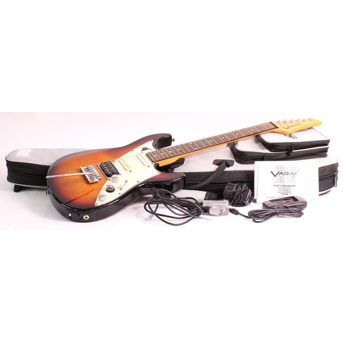 193 - 2010 Line 6 James Tyler Variax electric guitar, made in Korea; Body: sunburst finish; Neck: maple; F... 