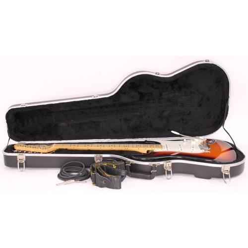 53 - 1997 Fender American Stratocaster electric guitar, made in USA; Body: three-tone sunburst finish, a ... 