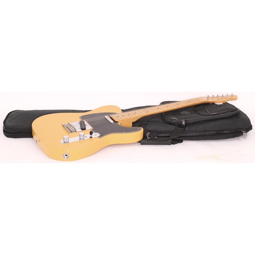 57 - 2018 Fender Player Telecaster electric guitar, made in Mexico; Body: butterscotch blonde finish; Nec... 