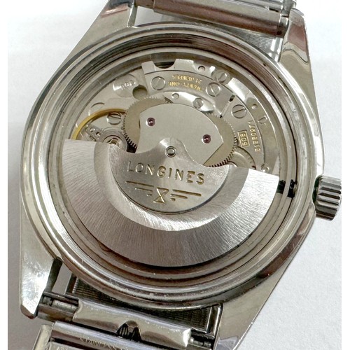 145 - Longines Conquest Day Date automatic stainless steel gentleman's wristwatch, case reference no. 1512... 