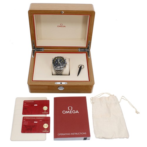 33 - Omega Seamaster Professional Chronograph Regatta Co-Axial Chronometer automatic stainless steel gent... 