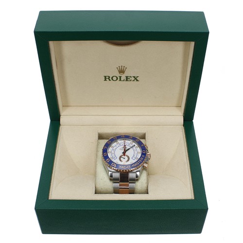 94 - Rolex Oyster Perpetual Yacht-Master II Everose gold and stainless steel gentleman's wristwatch, refe... 