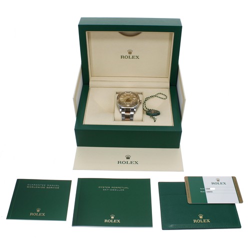 98 - Rolex Oyster Perpetual Sky-Dweller gold and stainless steel gentleman's wristwatch, reference no. 32... 