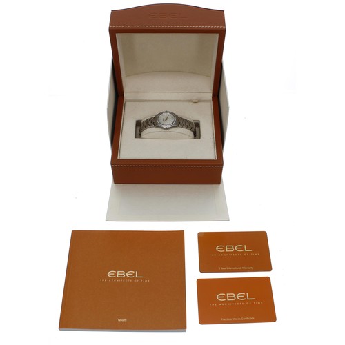 237 - Ebel Classic Sport stainless steel lady's wristwatch, reference no. E9953Q2S, serial no. A239xxx, ci... 