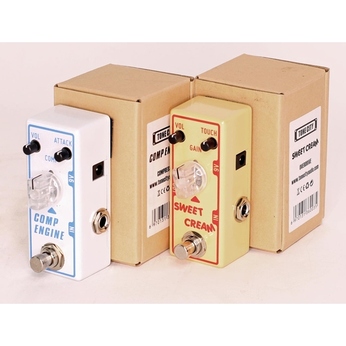 940 - Tone City Sweet Cream overdrive guitar pedal, boxed; together with a Tone City Comp Engine compresso... 