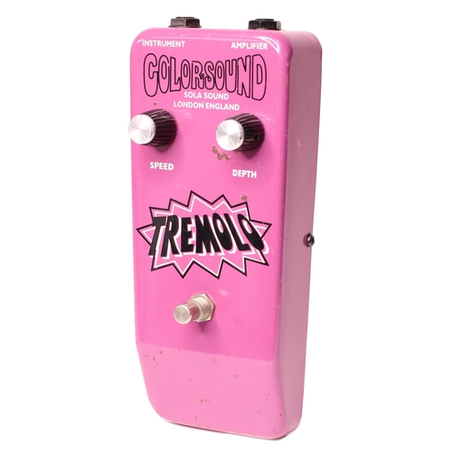 966 - 1970s Sola Sound Colorsound tremolo guitar pedal*Please note: Gardiner Houlgate do not guarantee the... 