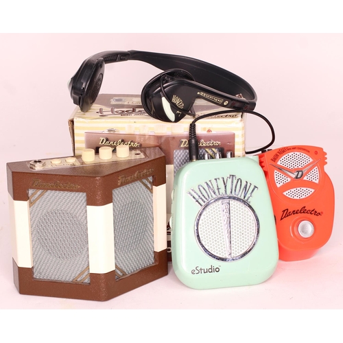 968 - Danelectro Bacon n Eggs mini amp/distortion guitar pedal; together with a Danelectro Honey Tone mini... 