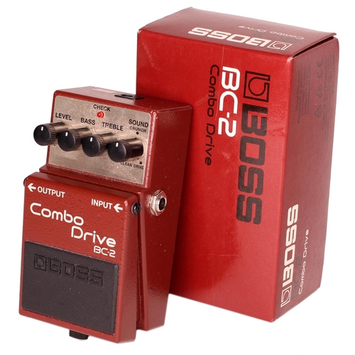 990 - Boss BC-2 Combo Drive guitar pedal, boxed*Please note: Gardiner Houlgate do not guarantee the full w... 