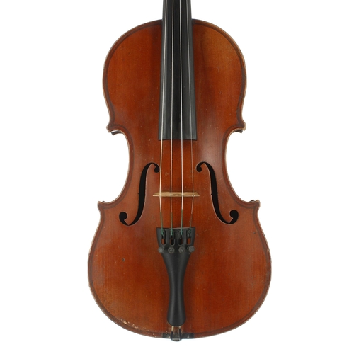 2405 - Early 20th century French Stradivari copy violin,  14 1/8