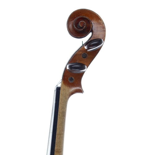 2405 - Early 20th century French Stradivari copy violin,  14 1/8