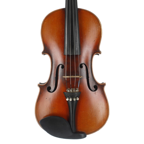 2415 - Early 20th century Dresden Stradivari copy viola, 15 3/16