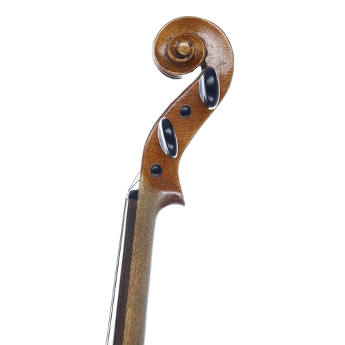 2418 - Late 19th century German violin, 14 1/8