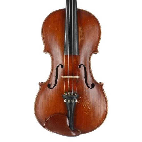 2419 - English violin by and labelled William Dickie, fecit Wentworth, 1893; also signed on the label, the ... 