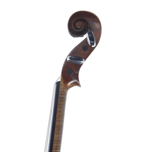 2440 - German Stradivari copy violin circa 1900, 14 3/16