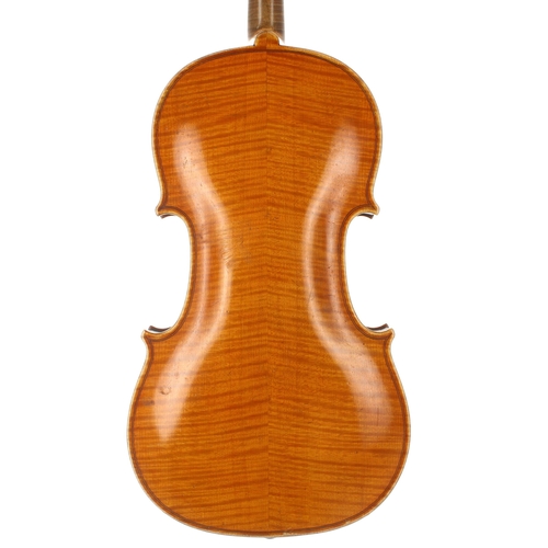 2445 - Early 20th century German violin labelled Jacobus Stainer..., 14 1/8