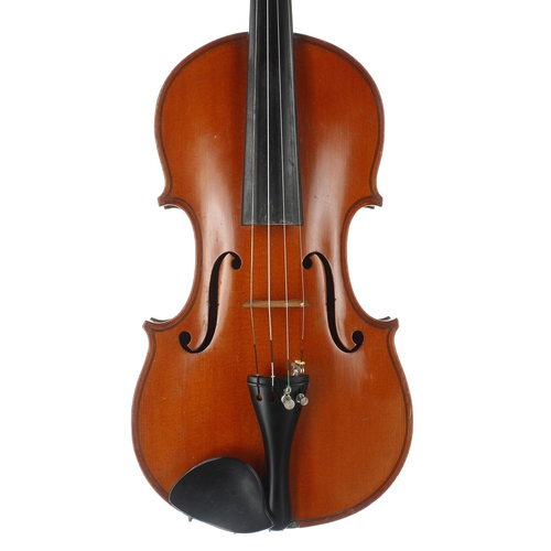 2447 - Good French violin by and labelled Lutherie Artistique, Albert Deblaye, Luthier, no. 1415, An 1928; ... 