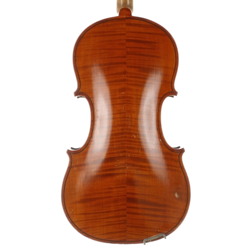 2447 - Good French violin by and labelled Lutherie Artistique, Albert Deblaye, Luthier, no. 1415, An 1928; ... 