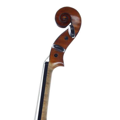 2447 - Good French violin by and labelled Lutherie Artistique, Albert Deblaye, Luthier, no. 1415, An 1928; ... 