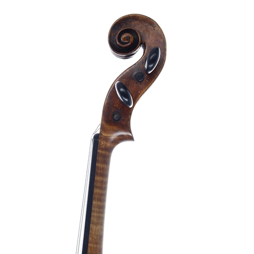 2449 - Interesting Mittenwald violin of the Kloz School circa 1800, labelled George Kloz in Mittenwald an d... 